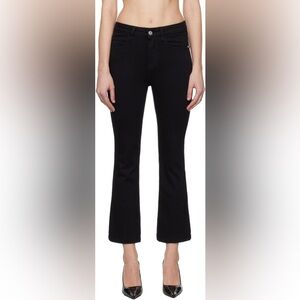 Frame Denim Black Le Crop Mini Boot Jeans, size 33